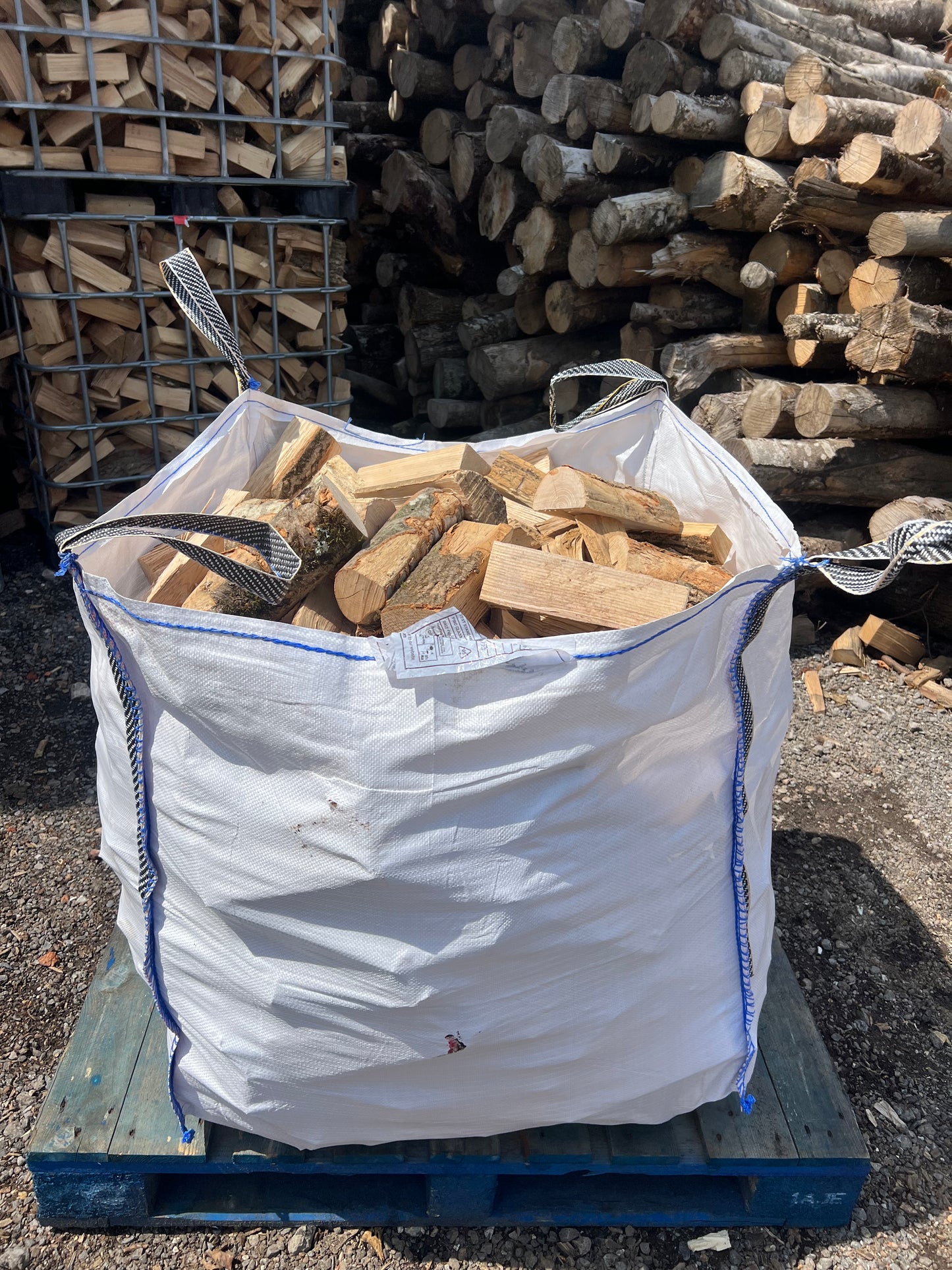 Firewood Seasoned Logs Dried Large Bulk Bag