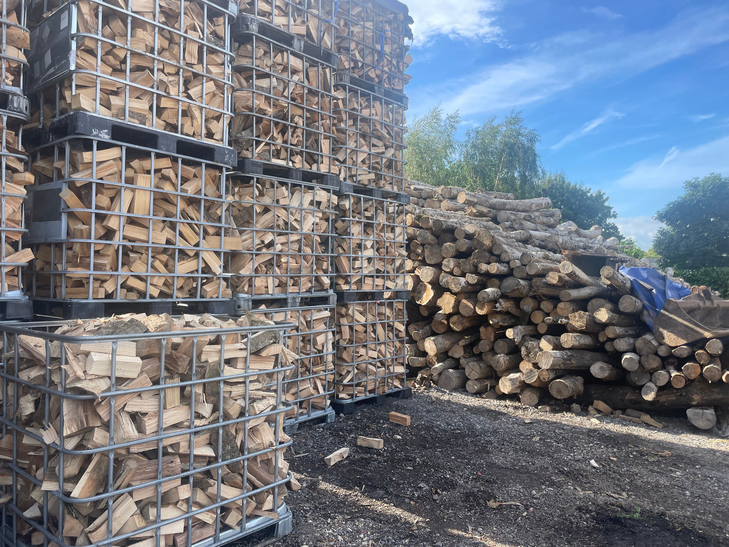 Firewood Seasoned Logs Dried Large Bulk Bag